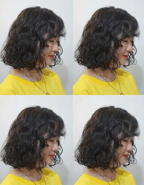 短发蛋卷头发型图片 可爱又减龄短卷发造型推荐