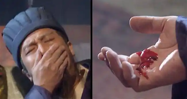 而且,诸葛亮吐血的次数和总量远多于周瑜.