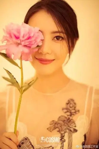 高圆圆最美的笑,莫过于浅浅一笑.