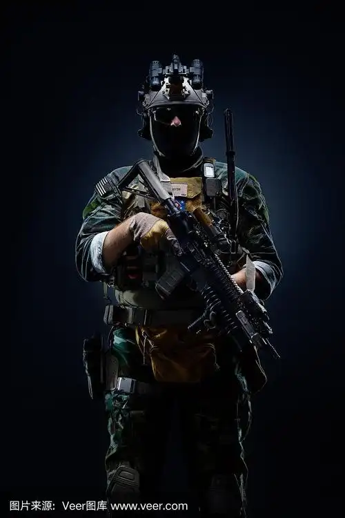 特种部队士兵在行动.士兵肖像