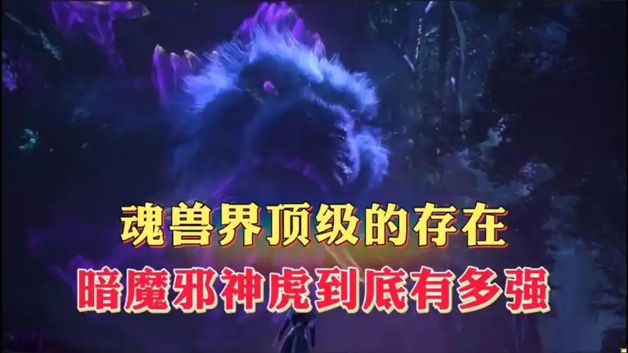 魂兽界最顶级的存在,单挑近乎无敌,暗魔邪神虎到底有多强