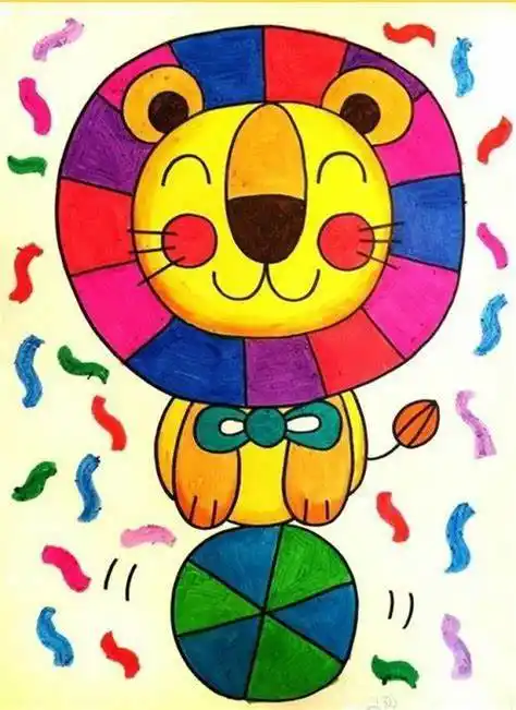 7一9岁儿童画简笔画美丽的儿童画9一10岁作者郑翔宇儿童画9岁推荐人潘