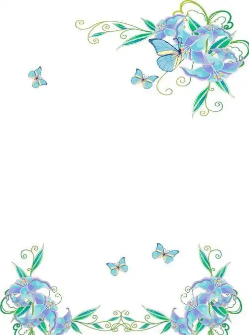 花的藤蔓边框手抄报 花的手抄报