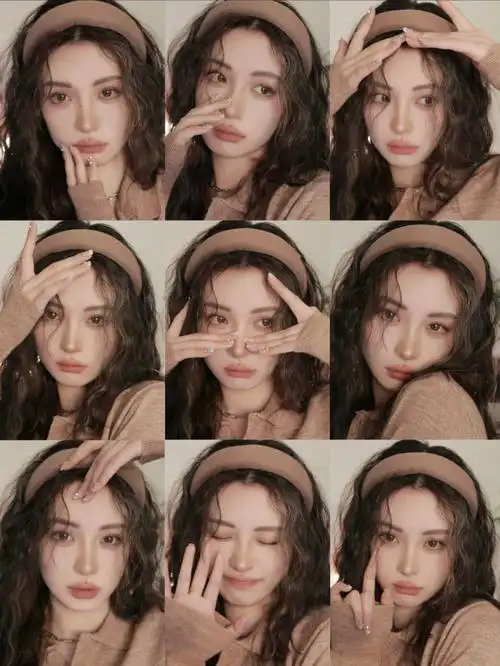 本方圆脸喜欢的大头照姿势分享