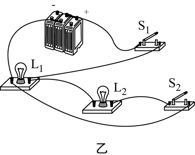 由电路图可知,灯l ,l 并联,开关s 接在干路上,开关s 接在灯l 支路上