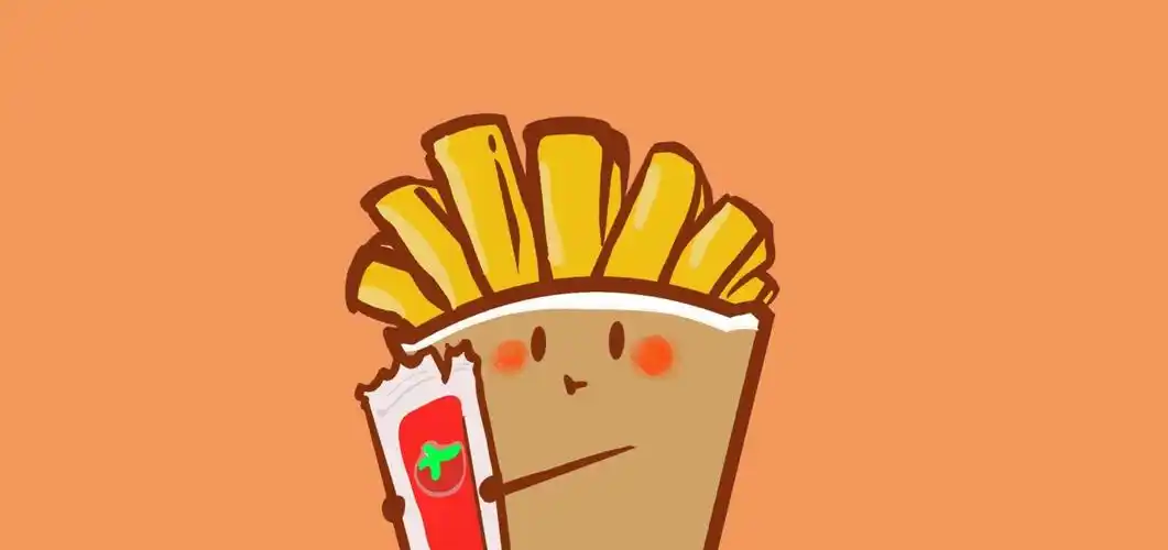薯条插画图片壁纸