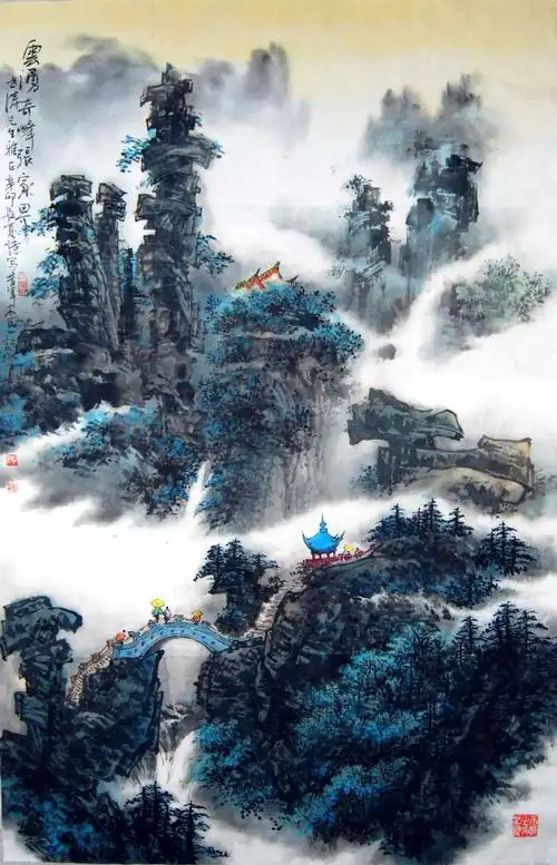 水墨丹青一世情 杨启桓山水画一百幅