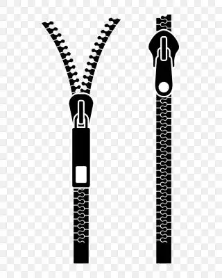 黑色透明卡通拉链