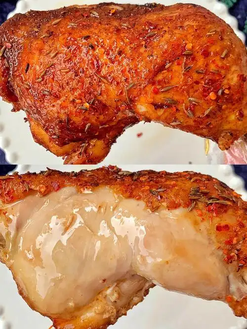 外酥里嫩75孜然风味烤鸡全腿烤箱版