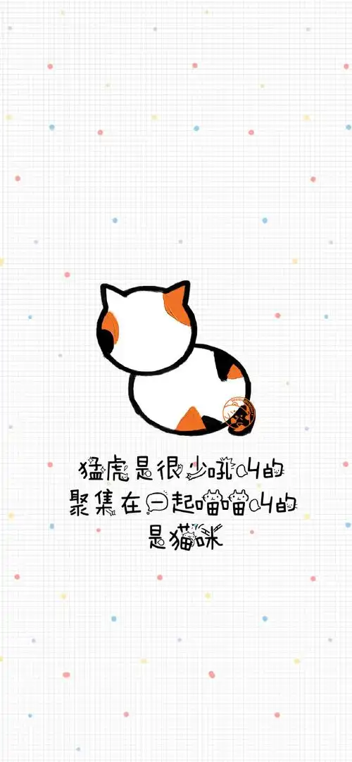 可爱猫咪文字壁纸