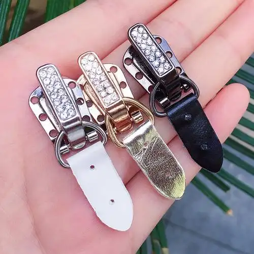 金属纽扣裘皮水钻暗扣对扣水貂皮草大衣鸭嘴扣按扣领扣子搭扣