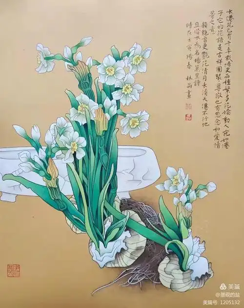 寄情花鸟勾写妙境工笔女画家林晶花鸟作品欣赏