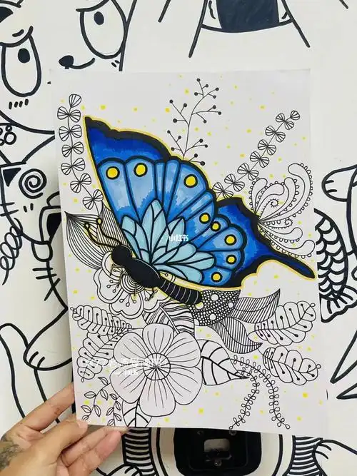 原创 创意线描|蝴蝶 03