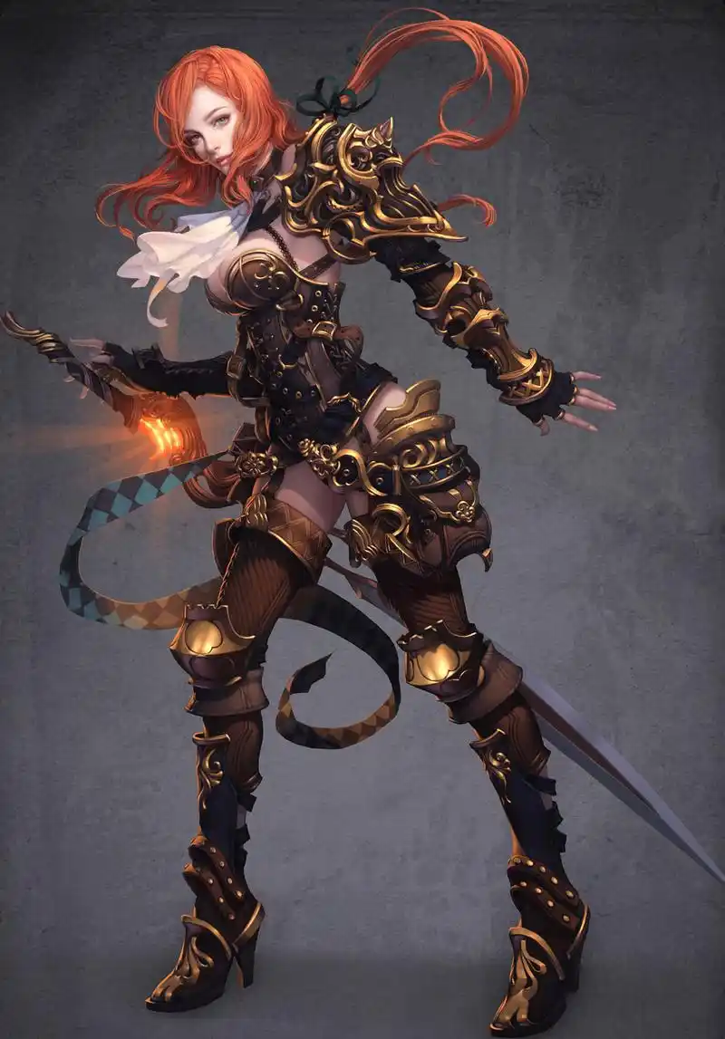 游戏女角色原画欣赏