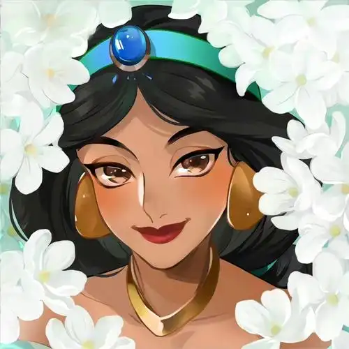 迪士尼公主花中唯美仙气头像图片