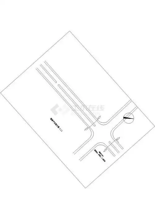 横二道路绿化设计平面设计图