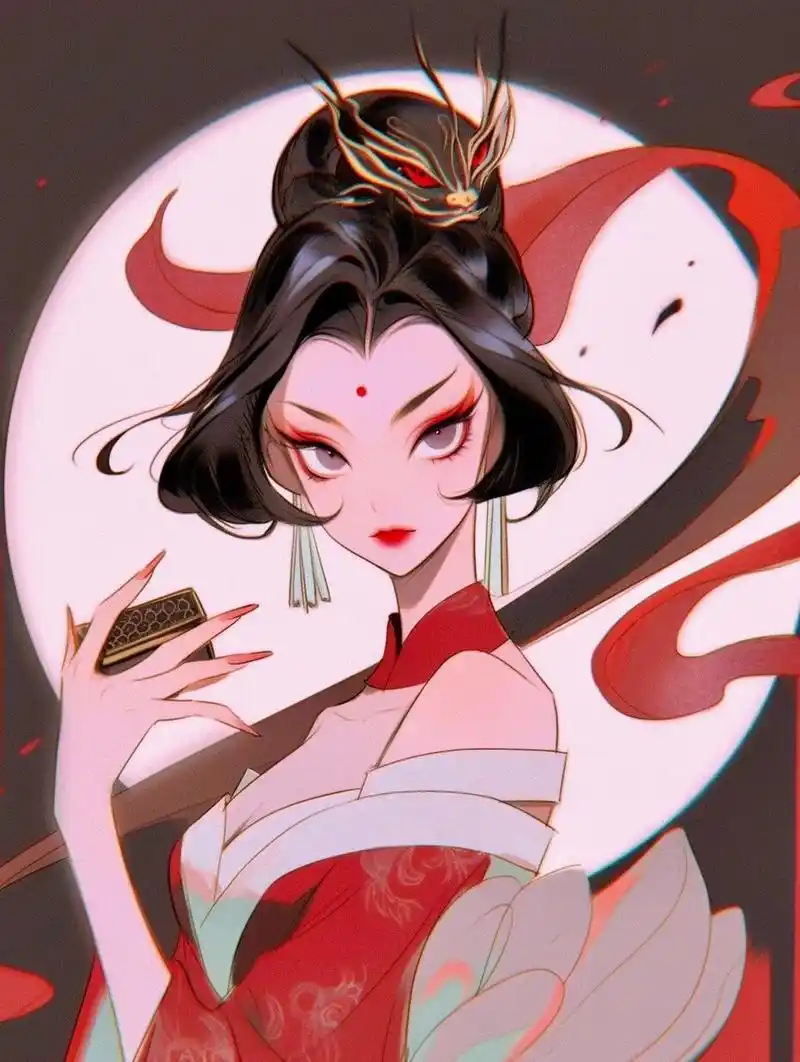 手机壁纸系列 | 苏妲己 青狐妖,裹素腰,纤媚笑.