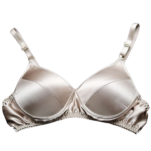 双面素绉缎真丝文胸透气内衣女光面 夏季 - 女士内衣/男士内衣/家居服