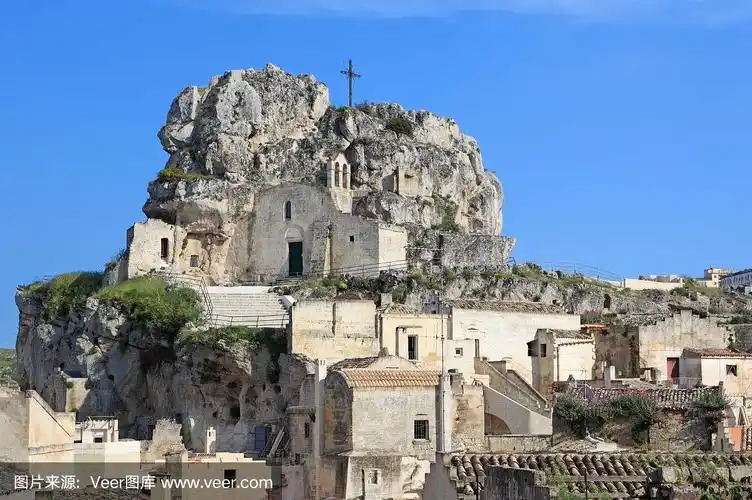 santa maria didris rock church, matera. basilicata italy