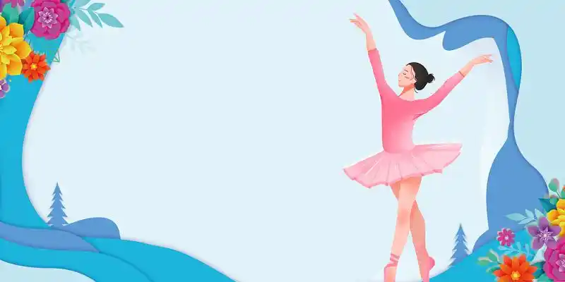 舞蹈跳舞芭蕾舞芭蕾招生艺术班剪影海报背景