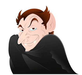 卡通蝙蝠恶魔阴险