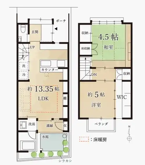 下鸭神社旁宝地全新装修带水池庭院京町屋售价248万人民币