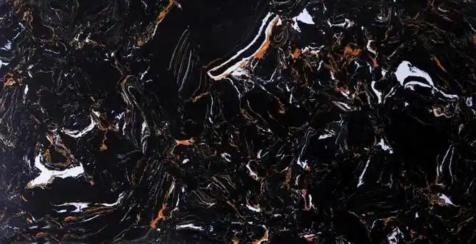 人造大理石岗石 黑金花 通体电视背景墙 **别墅背景墙装.