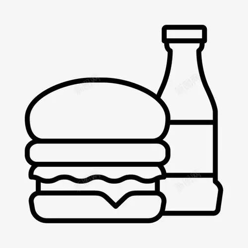 汉堡和饮料澳大利亚拜伦湾图标
