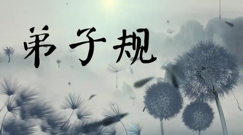 国学弟子规背景视频西学
