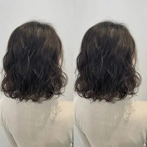 短发蛋蛋卷减龄短发烫发