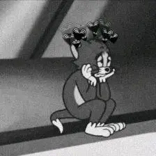 公子蕾 旧漫头像汤姆猫 丧 黑爱心