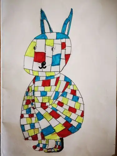 巫山县龙泉希望小学绘画特色创建——格子画作品展示