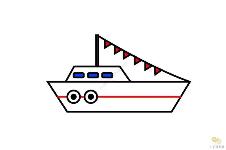 儿童轮船简笔画大全