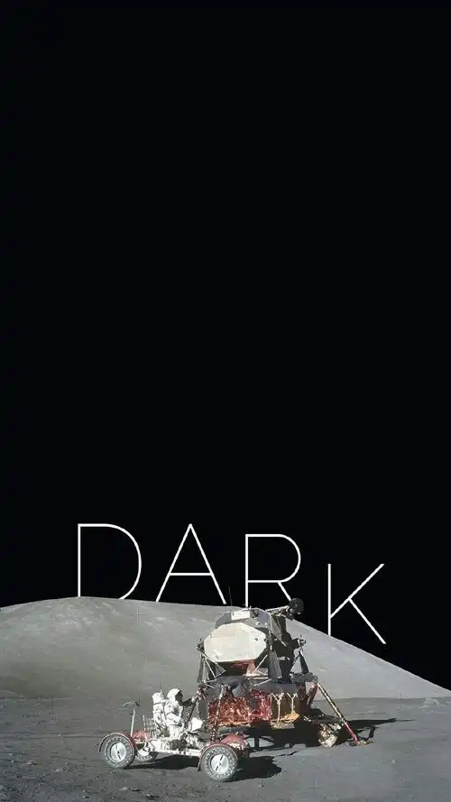 极简黑宇航员手机壁纸