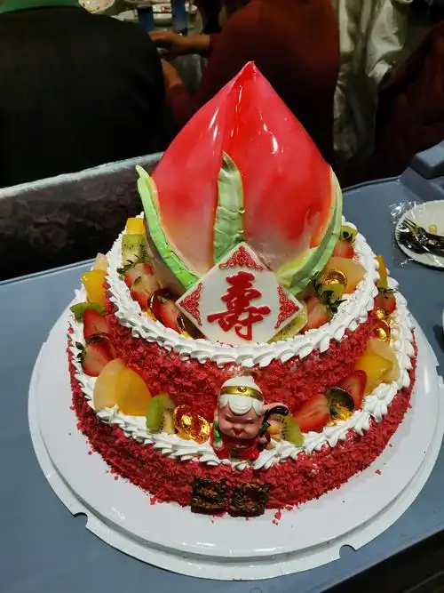 闺女为奶奶80大寿定的蛋糕!