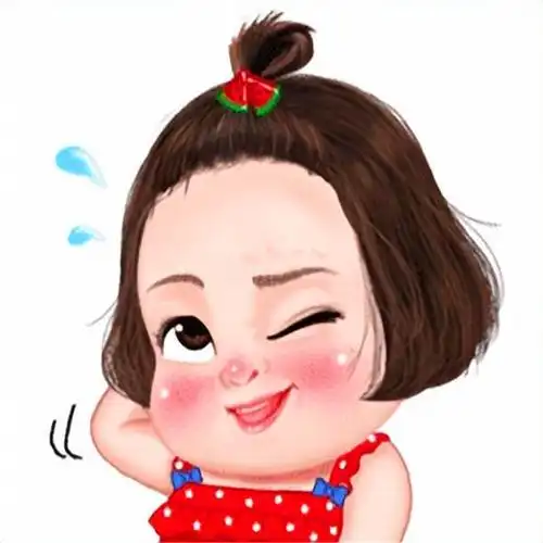 手绘小女孩头像萌可爱卡通图片