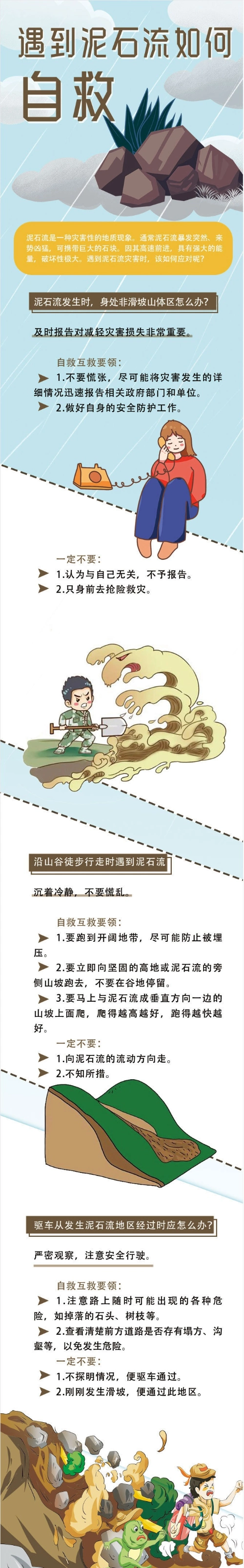 遇到泥石流如何自救