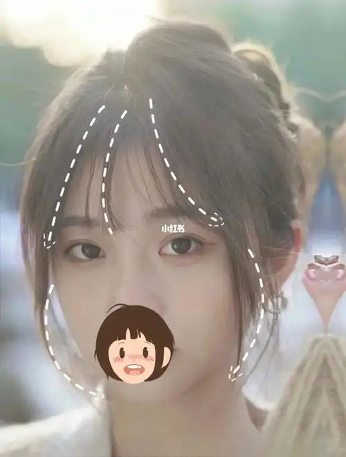 太仙了剪了这个刘海天天被男朋友夸显脸小