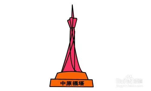 很多人去过郑州中原福塔.今天教大家画出一个中原福塔简笔画.