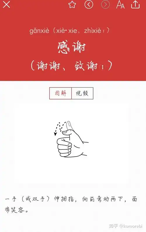 如何用手势表达谢谢