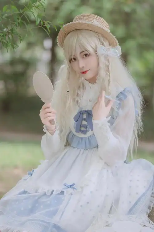lolita私影,蓝飘带(7)-cosplay中国