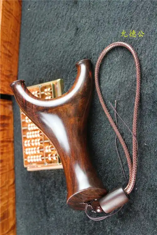 红酸枝弹弓弓门飞虎大弓老挝交趾黄檀户外把玩飞镖