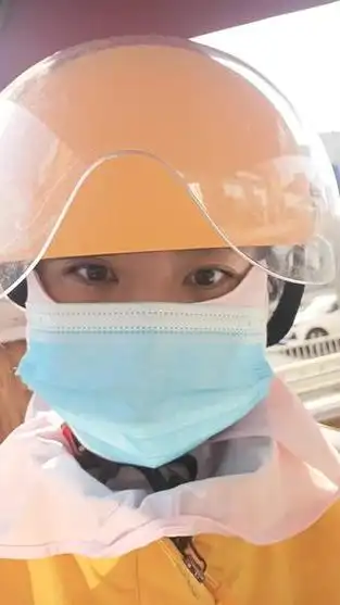 美团外卖小姐姐 #疫情下的生活 #记得戴口罩 #致敬一线工作人员空的