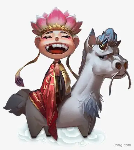 可爱卡通形象大笑唐僧