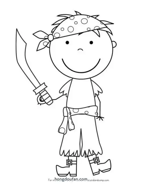 海盗的钩子简笔画 简笔画图片大全-蒲城教育文学网