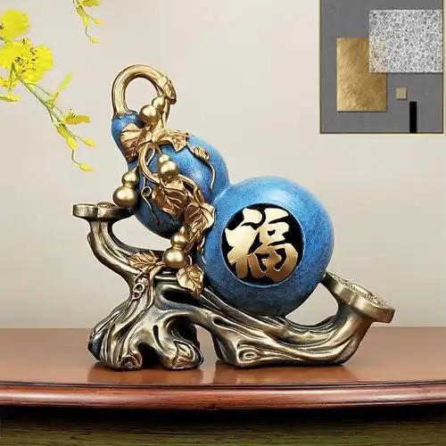 葫芦摆件镇宅招财创意家居新房客厅酒柜玄关乔迁桌面家用装饰礼品