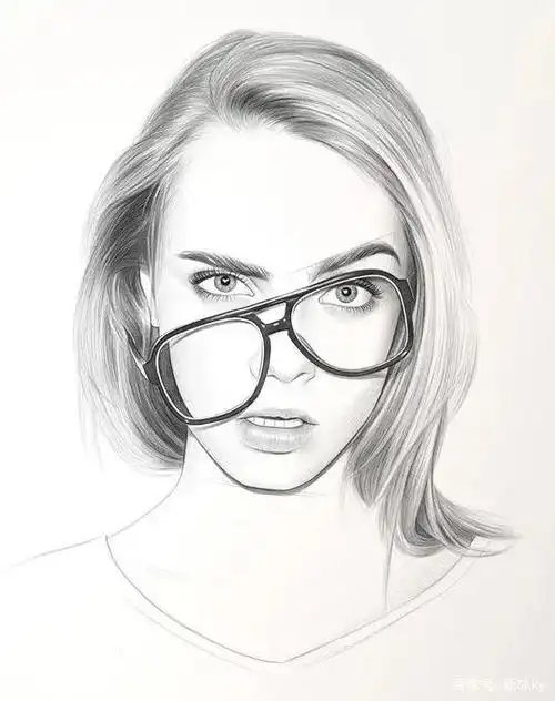 狂点收藏!这些铅笔画美女太靓了!