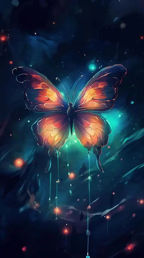 美图:星夜蝴蝶,唯美梦幻