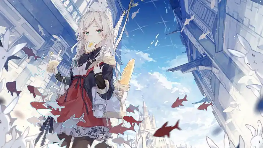 唯美诱人动漫少女高清壁纸图片高清大图预览1920x1080_卡通动漫下载_