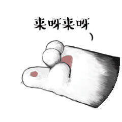 一组巨可爱的猫爪表情